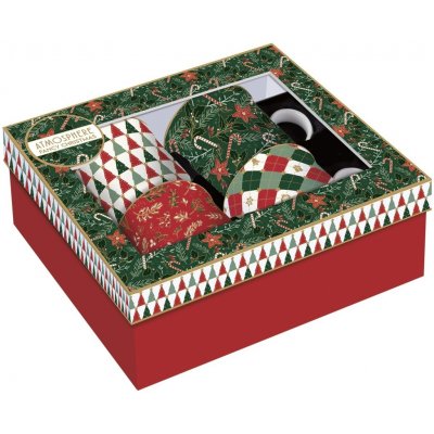 Easy Life Čtyři porcelánové hrnky Fancy Christmas – Zboží Dáma