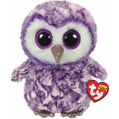 TY Inc Meteor Beanie Boos Moonlight fialová sova 15 cm – Zbozi.Blesk.cz