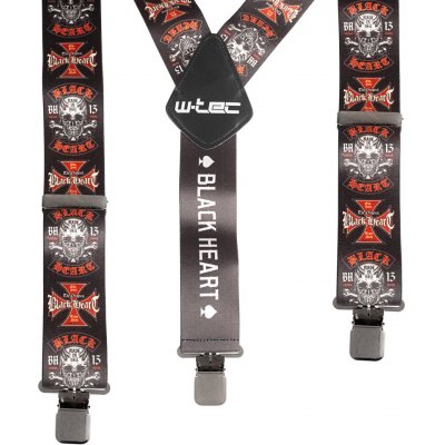 W-Tec Black Heart Suspenders Cross Skull – Zboží Dáma