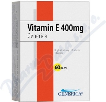 Generica Vitamin E 400 mg 60 kapslí od 114 Kč - Heureka.cz