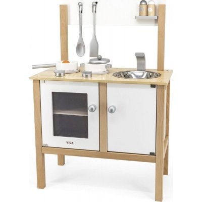 Viga Dřevěná kuchyňka bílá – Sleviste.cz