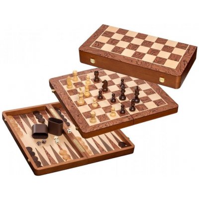 PHILOS Šachy+dáma+Backgammon set velký – Zboží Mobilmania