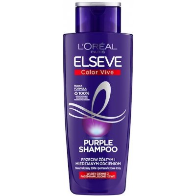 L'Oreal Paris Elseve Color-Vive Purple Šampón proti žltým a stredným odtieňom 200 ml