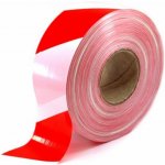 LDPE výstražná ohraničovací páska 75 mm x 500 m červenobílé pruhy – Sleviste.cz