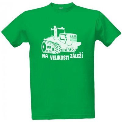 Tričko s potiskem Pásový traktorna velikosti záleží pánské Středně zelená – Hledejceny.cz
