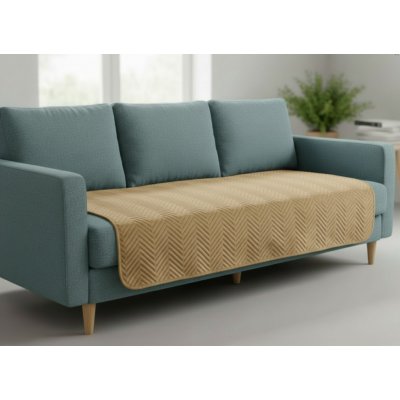 Mybesthome Přehoz na sedačku pohovku SAMUEL medová 170x210 cm – Zboží Dáma