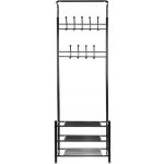 Iso Trade Věšák na šaty - věšák s policí na boty 15744 – Zboží Mobilmania