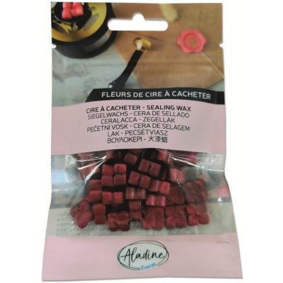 Aladine Pečetní vosk granulovaný rouge nacré perleťový červený – Zboží Dáma