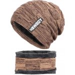 Chlapecký zimní set 2v1 nákrčník a čepice HSWBOY Hnědý – Zboží Dáma