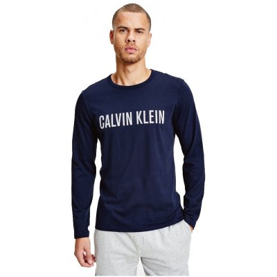 Calvin Klein pánské tričko dlouhým rukávem NM1958E 8SB Tmavě modré
