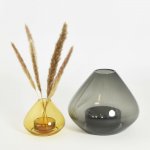 AYTM Lucerna Uno, váza, jantarová, Ø 14 cm, výška 11 cm, sklo - 508200633012 – Hledejceny.cz