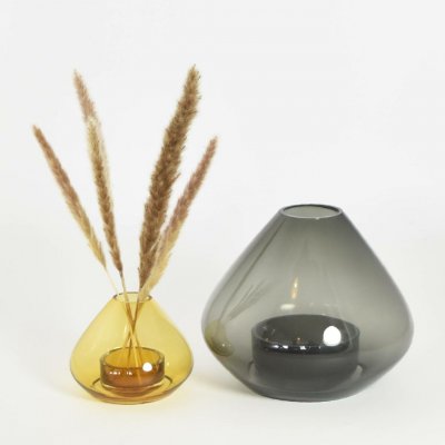 AYTM Lucerna Uno, váza, jantarová, Ø 14 cm, výška 11 cm, sklo - 508200633012 – Hledejceny.cz