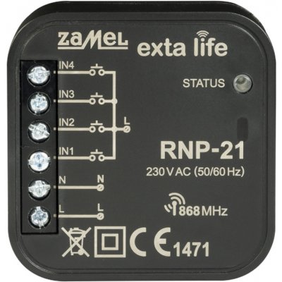 Zamel rádiový vysílač EXTA LIFE RNP-21, 4-kanálový 230V – Zboží Mobilmania
