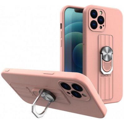 Pouzdro MG Ring iPhone 13 Pro, růžové