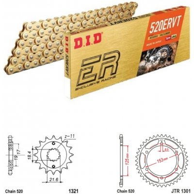 D.I.D Řetězová sada Honda CRF 300 L 21-25 – Sleviste.cz