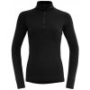 Dámské sportovní tričko Devold duo active Woman Zip Neck Black