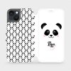 Pouzdro a kryt na mobilní telefon Apple Pouzdro Mobiwear Flip Apple iPhone 13 - M030P Panda Amálka