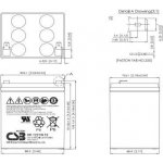 CSB HR1221W F2 12V 5,1Ah – Zboží Živě