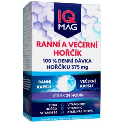 Naturprodukt IQ Mag ranní večerní 60 kapslí – Hledejceny.cz