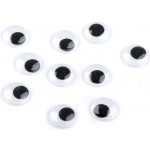 Samolepicí oči Ø18 mm - bílo-černá (50 ks) – Zboží Dáma