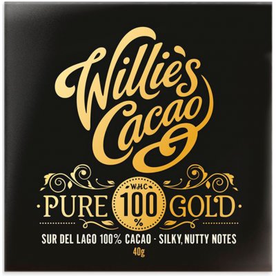 Willie's Cacao Pure 100% Gold Sur del Lago 40 g – Zboží Mobilmania