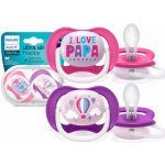 Avent Ultra Air Animals I Love Papa lila růžová – Sleviste.cz