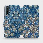 é Mobiwear Huawei Nova 5T V108P Modré mandala květy trochu polité saponátem – Zboží Živě