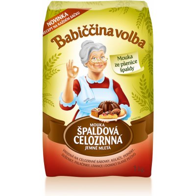 Babiččina Volba Špaldová celozrnná mouka 1kg