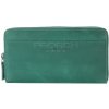 Peněženka Greenburry dámská kožená peněženka na zip 8511 30 zelená