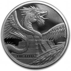 Silver Shield Mince svět draků Azték 1 oz