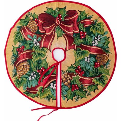 Falanzo Christmas Podložka pod vánoční stromek Polyester Červená Vícebarevná (130 x 130 cm)