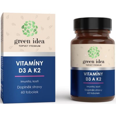 Topvet VITAMÍNY D3 a K2 60 tobolek – Hledejceny.cz