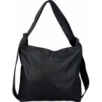 Stylová kožený kabelko batoh Vanesa černá – Zboží Mobilmania