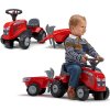 Odrážedlo Alltoys Falk traktor Massey Ferguson červené s volantem