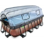 Exit Toys Frame s pískovou filtrací a kopulí 4x2x1m Dřevo – Hledejceny.cz