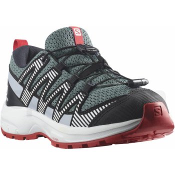 Salomon XA PRO V8 J L41613700 Stormy Weather/Zen Blue/Goji Berry