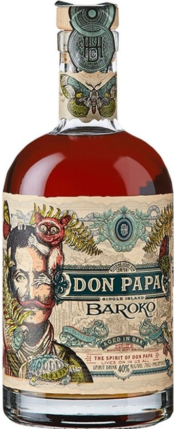 Don Papa Baroko 40% 0,7 l (holá láhev) od 790 Kč - Heureka.cz