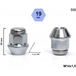 Kolová matice M14x1,5 kužel , klíč 19, D32, výška 30 | Zboží Auto