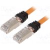 síťový kabel Panduit STP6X1MOR Patch, S/FTP,TX6A™ 10Gig, 6a, lanko, Cu, LSZH, 1m, oranžový