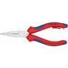 Kleště kulaté KNIPEX - kleště elektrikářské - otvory pro odizolování - 160mm, ideální pro provádění kabeláží, s pojistkou, dvousložková rukojeť, chrom (1305160T)