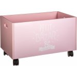 Atmosphera for kids Úložný box na kolečkách Petit Bazar 48 x 30 x 28 cm růžová – Zboží Dáma