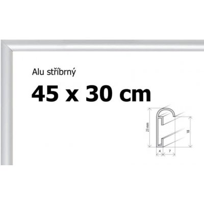 BFHM Hliníkový rám 45x30 cm stříbrný – Zboží Mobilmania