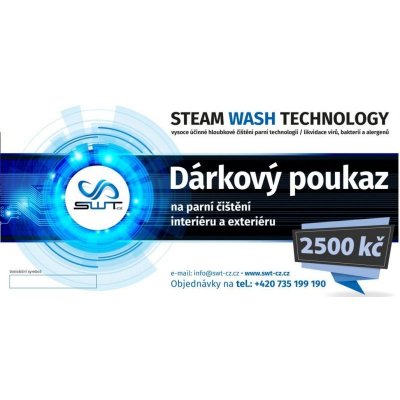 Dárkový poukaz na parní mytí a čištění auta 2500 Kč – Hledejceny.cz