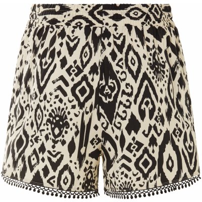 Esmara dámské kraťasy s háčkovanou krajkou béžová/černá – Sleviste.cz