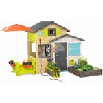 Smoby Domeček Přátel se zahrádkou pod slunečníkem Friends House Evo Playhouse – Hledejceny.cz