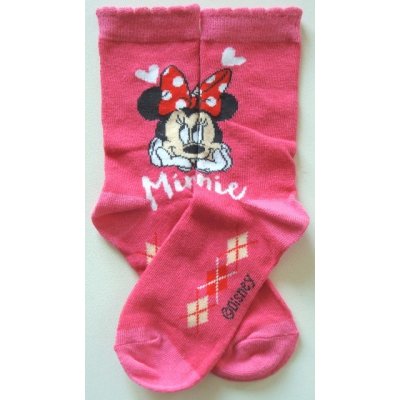 Minnie Krásné originální dětské ponožky pro holky tmavorůžové