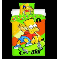 Jerry Fabrics povlečení bavlna Simpsons Bart Skate 140x200 70x90 povlečení  a ložní prádlo - Nejlepší Ceny.cz