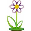 Květina Dřevěná květina, nevybarvená Rozměr 15cm