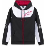 Alpinestars mikina SESSIONS 3 Hoodie černá/bílá /červená – Sleviste.cz