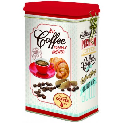 Easy Life Plechová Hot Coffee 13 x 8x21 – Zboží Mobilmania